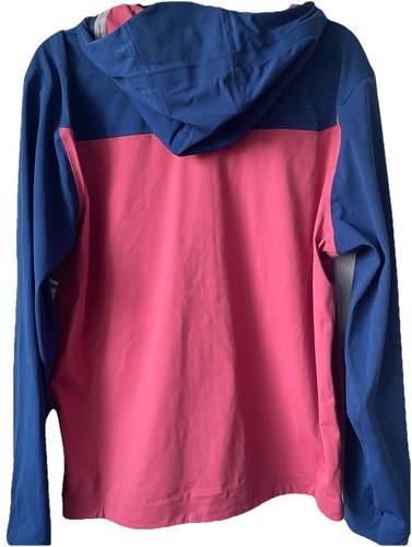 Peter Millar Men’s Cape Red Navy Hyperlight Link 3L Full Zip Hooded Jacket NEW - Picture 6 of 6