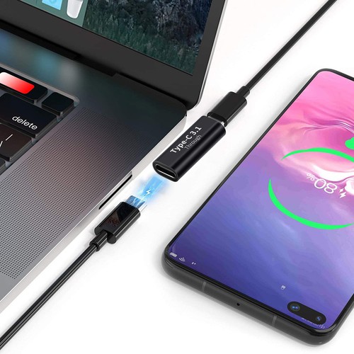 USB Type C 3.1 Coupler Female to Female Adapter Extender Data 10Gbps Charging - Photo 8 sur 11