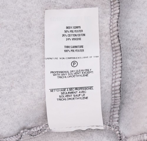 Twenty Montreal Gray Black Cotton Poly Full Zip Mens Sweater Jacket L - Picture 8 of 8