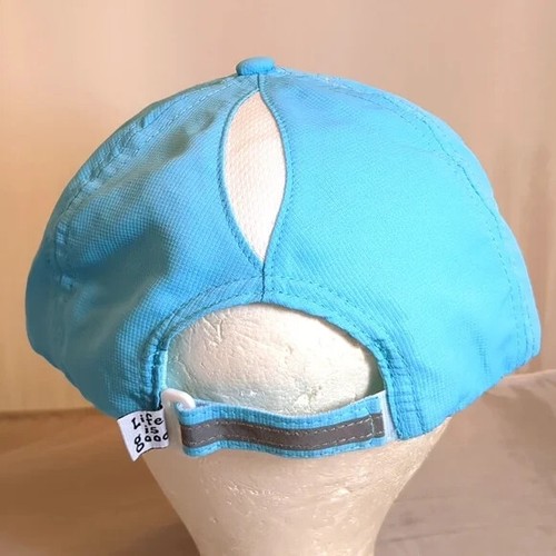 Life Is Good Women's Active Fit Hat Cap Sky Blue Three Fish Adjustable Strapback - Picture 3 of 6