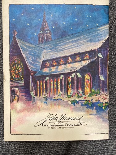 2 Christmas Carols Booklets By John Hancock Life Insurance Company 4” X 6” - Picture 6 of 14