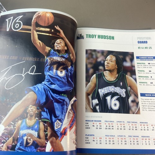 Minnesota Timberwolves 2004-05 NBA OfficialTeam Yearbook (Kevin Garnett Cover) - Picture 17 of 22