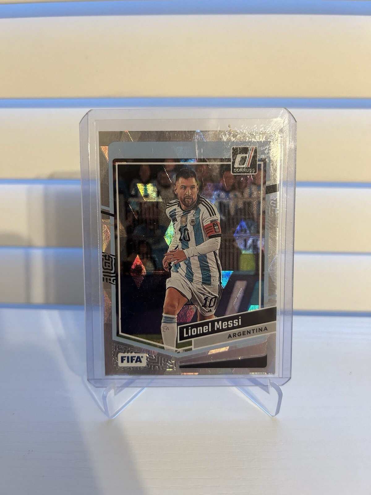 2023-24 Panini Donruss Soccer Lionel Messi (Argentina) #1, Cubic Prizm