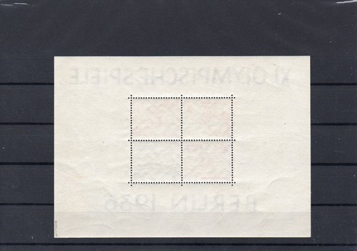 Briefmarken Deutsches Reich 1936 Olympische Spiele Block 6 postfrisch geprüft - Bild 2 von 3