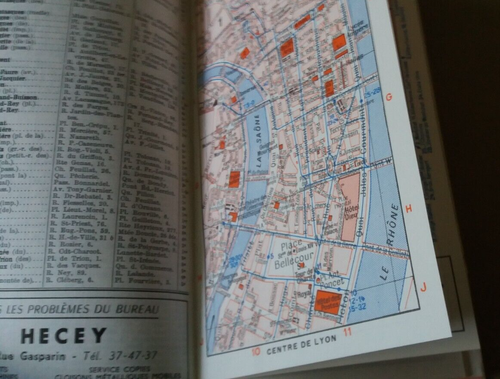 Plan-guide Blay map & guide of Lyon France 1956. We have more vintage maps. - Picture 3 of 6