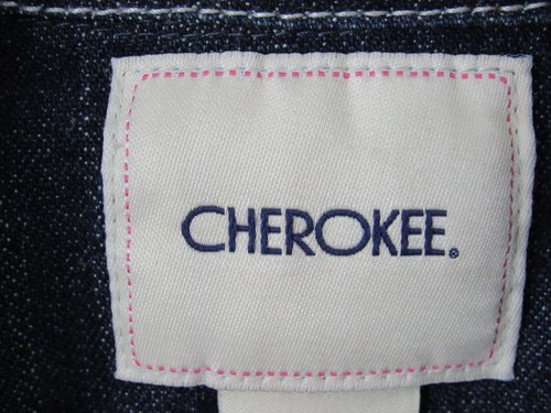Cherokee Girl's Size Large Blue Sleeveless Button-Up Denim Jean Jacket - Picture 4 of 9