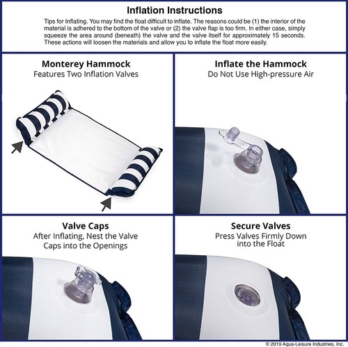 NEW Aqua LEISURE Deluxe Monterey XL Hammock 4 in 1 Multi Purpose Inflatable Pool - Picture 12 of 12