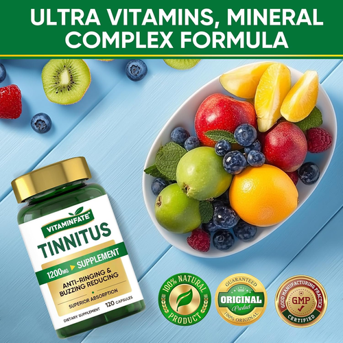 Tinnitus Relief for Ringing Ears Supplement 1200Mg - 120 Capsules (60-Day Supply - Picture 6 of 12