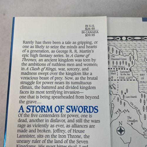 A Storm of Swords (1st Edition/Fourth Print, HC/DJ, 2000) By George R.R. Martin - Picture 7 of 8