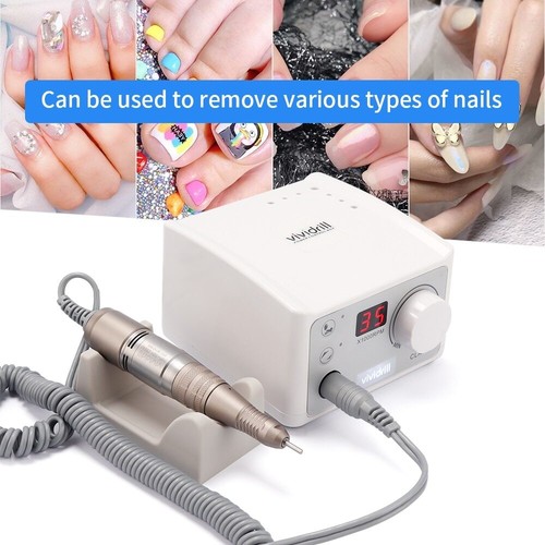 Polisseuse à Ongles 35000RPM Perceuse à Ongles 65W Lime officiel à Ongles Électrique Polissage Meulage