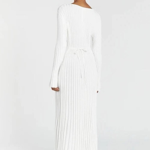 Dissh - REIGN WHITE SLEEVED KNIT MIDI DRESS - AU10 - Excellent Condition - Picture 6 of 8