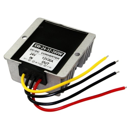 Régulateur convertisseur d'alimentation étanche DC 24V vers DC12V 30A 360W - Photo 1/3