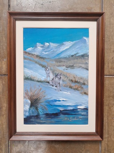 Theodore Roosevelt Lambert oil on canvas painting american painter landscape