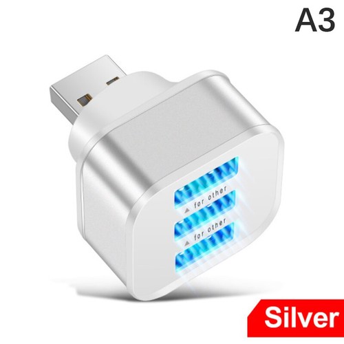 USB 2.0 HUB Quick Charger 3 Ports USB Extender Adapter Multi USB Splitter Hub - Afbeelding 10 van 12