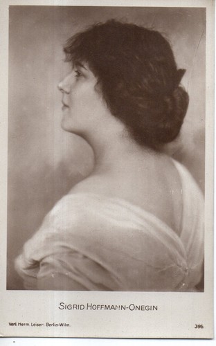 B14-78435 Original circa 1910 RPPC Sigrid Onegin German Opera Singer (1889-1943) - Picture 1 of 2