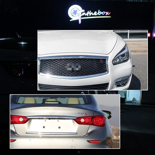 3D Metal S Red Front Grill Badgew/Bolt Trunk Lid Emblem For Infiniti Q50 Q60 Q70 - Picture 7 of 7