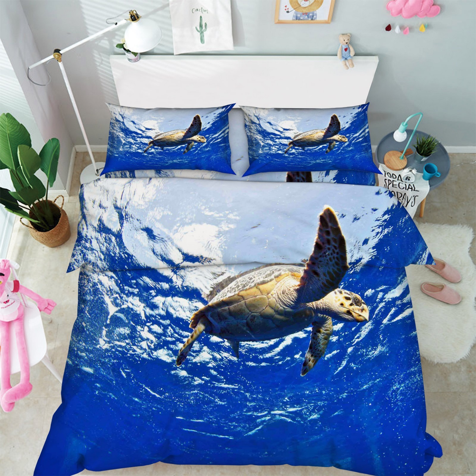 3D Ocean Turtle 686 Bed Pillowcases Quilt Duvet Cover Set Single King UK Lemon 3D Ocean Turtle 686 Bed Pillowcases Quilt Duvet Cover Set Single King UK Lemon