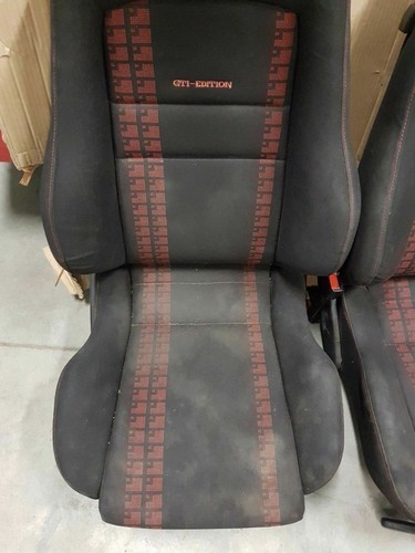 VW GOLF MK3 VENTO 5DR GTI LIMITED EDITION RECARO RED BLACK SEATS CARDS INTERIOR - Bild 2 von 12