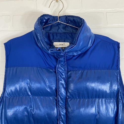 Ditch Plains Vest Mens Extra Large Grey Puffer Full Zip Button Outdoors Coat - Picture 2 of 10