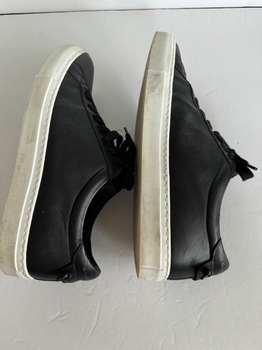 Women's Givenchy Paris Leather Sneaker, Black, Size 40 - Picture 5 of 8