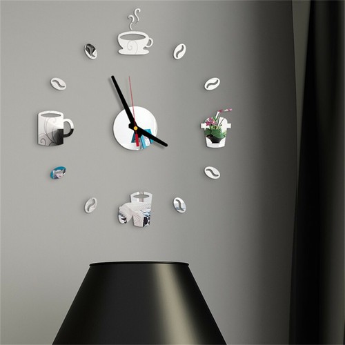 3D Zum Selbermachen Uhr römische Zahlen Acryl Spiegel Wandaufkleber Wohnkultur Wandbild Aufkleber - Bild 20 von 21