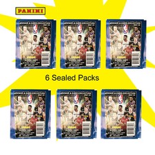 NBA 2021-2022 Sticker Card Collection Panini Factory Sealed Packs (6) Brand New
