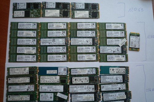 Job Lot 70x Internal SSD drives M.2 Sata NVMe, 2.5" 120GB, 128GB, 256GB, 512GB - Picture 4 of 12
