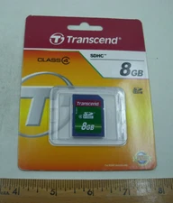 Transcend SDHC 8GB Class 4 Secure Digital Memory Card New In Package