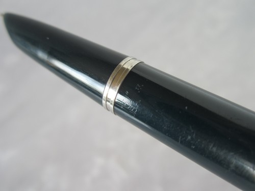 PLUMA ESTILOGRÁFICA PARKER 51 VACUMATIC 1947 T7 AZUL DE COLECCIÓN con ORO MACIZO 14K mediana nueva en caja - Imagen 5 de 14