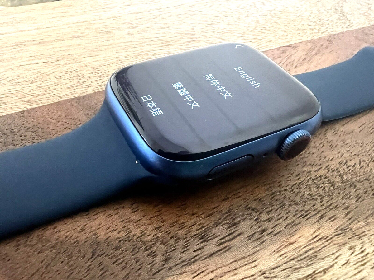 Apple Watch Series 7 - 45MM GPS +LTE Cellular Blue Aluminum with