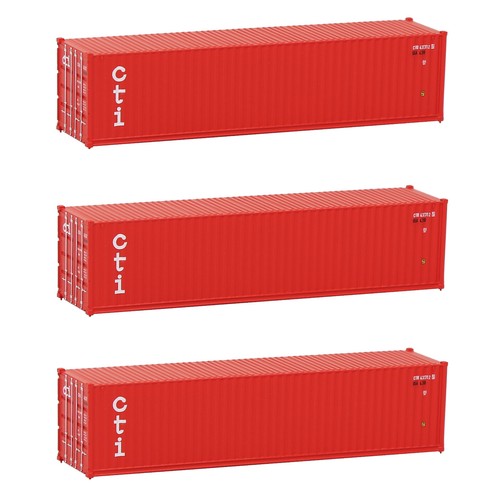 Evemodell 3 Stck. N Maßstab 40 Fuß 1:160 magnetischer Versandcontainer Frachtautos Fracht - Bild 23 von 46