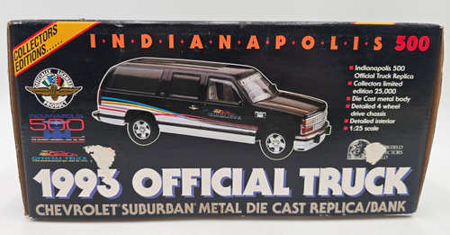 Brookfield 1993 Indianapolis 500 Official Truck Chevrolet Suburban Die Cast Bank - Picture 2 of 3