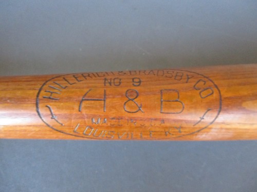 Vtg 1950s HANK AARON Baseball Bat, LEADER HENRY AARON, H&B USA made - Picture 4 of 15