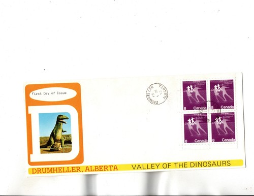 Sc#559   FDC DRUMHELLER,AB -Valley of the Dinosaurs  cachet - Picture 1 of 2