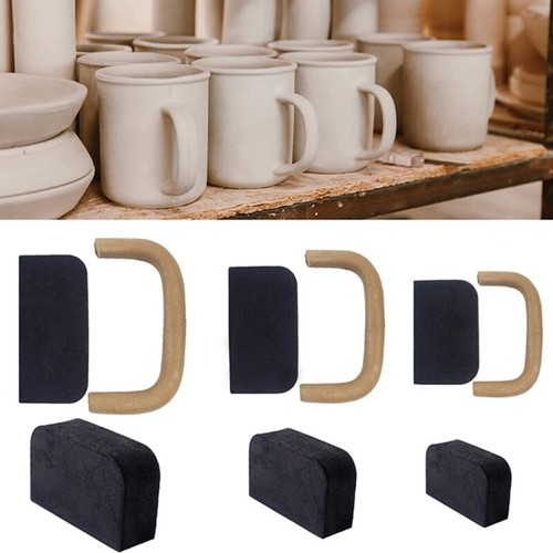 12-Pieces Pottery Mug Handle Molds for Clay Mug Handle Forms Mug Handle Making - Picture 3 of 8