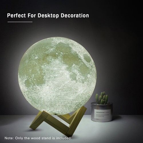 Wood Bracket Moon Lamp Holder Detachable Wooden Stand for 3D Printing Moon B8J5 - Picture 7 of 11