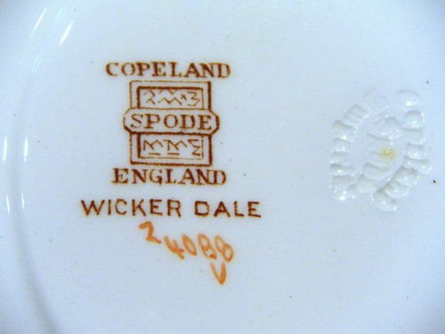 Vintage COPELAND SPODE Wicker Dale #4088 Dinnerware - Picture 63 of 125