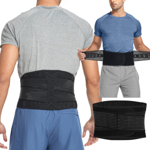 Umbilical Hernia Belt Lumbar Lower Back Support Men Women Waist Pain Relief Belt - Picture 26 of 29
