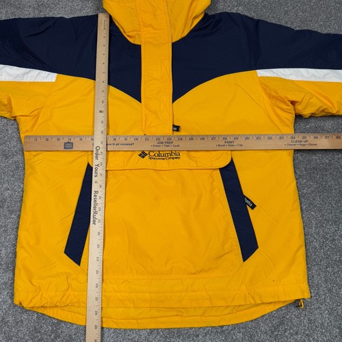 Vintage Columbia Jacket Women Medium Yellow Zip Up Outdoors Coat Sport 90s Rare - Picture 17 of 19