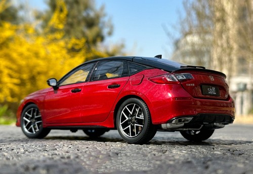 Honda CIVIC Hatchback 2023 rojo diecast modelo de automóvil colección de juguetes a escala 1/18 regalo - Imagen 3 de 6