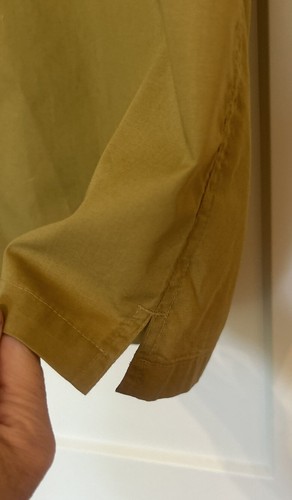 Drake Waterfowl Men’s Medium Khaki Short Sleeve Shirt Button Down - Picture 5 of 10
