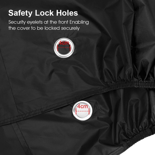 Black Waterproof Bike Bicycle Cover Rain UV Protector Dustproof For 2-3 Bikes US - Picture 5 of 11