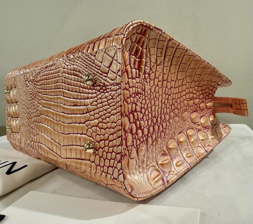 Bolso Bandolera Brahmin Cami Rosa Albaricoque Melbourne Cuero Nuevo con Etiquetas - Imagen 7 de 10