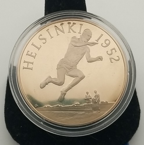 Helsinki 1952 Adhemar De Silva History Of The Olympic Games Bronze Coin #0854