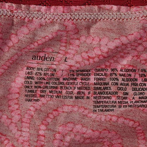 Auden 5pk Assorted Lace Trim Thong Underwear Womens Large Stretch - Picture 9 of 12