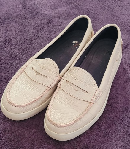 Cole Haan Grand OS Pinch Penny Loafer Blush Pink Lackleder Größe 5,5B