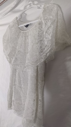 Style&Co Damen Bluse Gr Xl Ärmellos Leinen Spitze - Bild 3 von 10