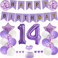 14. Geburtstag Dekoration MäDchen Lila Tortendeko Geburtstag Lila White Party De