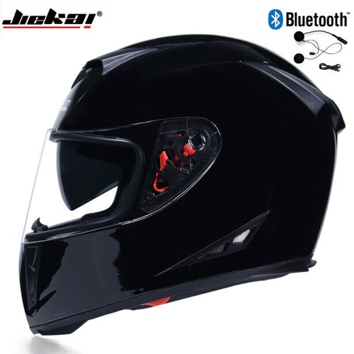 DOT Bluetooth Motorcycle Helmet Full Face with Dual Visor Motocross Racing Casco - Foto 37 di 37