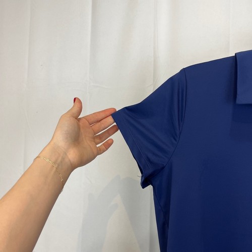 TOMMY BAHAMA Active Womens 1/4 Zip Polo Short Sleeve Top Stretch Blue Size L - Picture 6 of 11